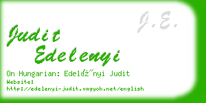 judit edelenyi business card